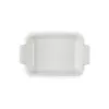 Le Creuset Piastra rettangolare Heritage in gres 19x14cm / 1,1L bianco