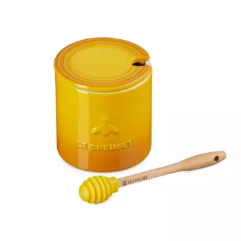 LE CREUSET Vasetto per miele con cucchiaio 420 ml gres giallo