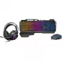 YENKEE YGS 01 INFERNO Set da gaming 3-in-1 - Tastiera, mouse, headset | Retroilluminazione LED Rainbow