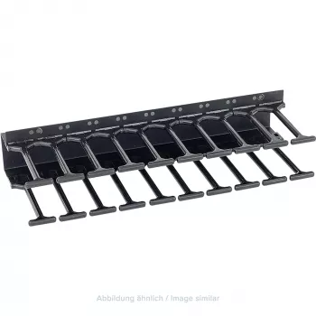 TRITON RAB-VP-H10-X1 Pannello verticale per gestione cavi 10U, pettine a doppia fila, nero