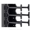 TRITON RAB-VP-H10-X1 Pannello verticale per gestione cavi 10U, pettine a doppia fila, nero