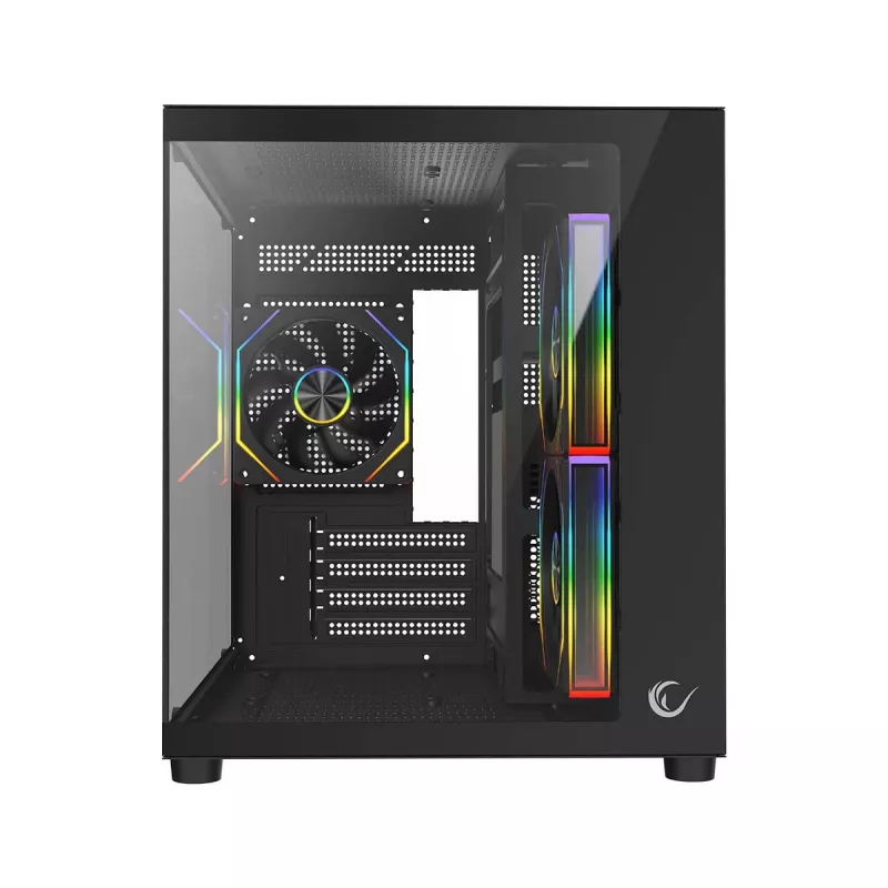 Rampage LUMID case PC M-ATX 3x ventole ARGB nero