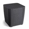 KETER tavolo da giardino/box contenitore Luzon Flat Wicker, grigio