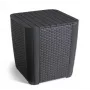 KETER tavolo da giardino/box contenitore Luzon Flat Wicker, grigio