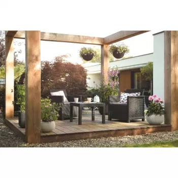 KETER set da giardino Elodie set da balcone con tavolo Classic grigio