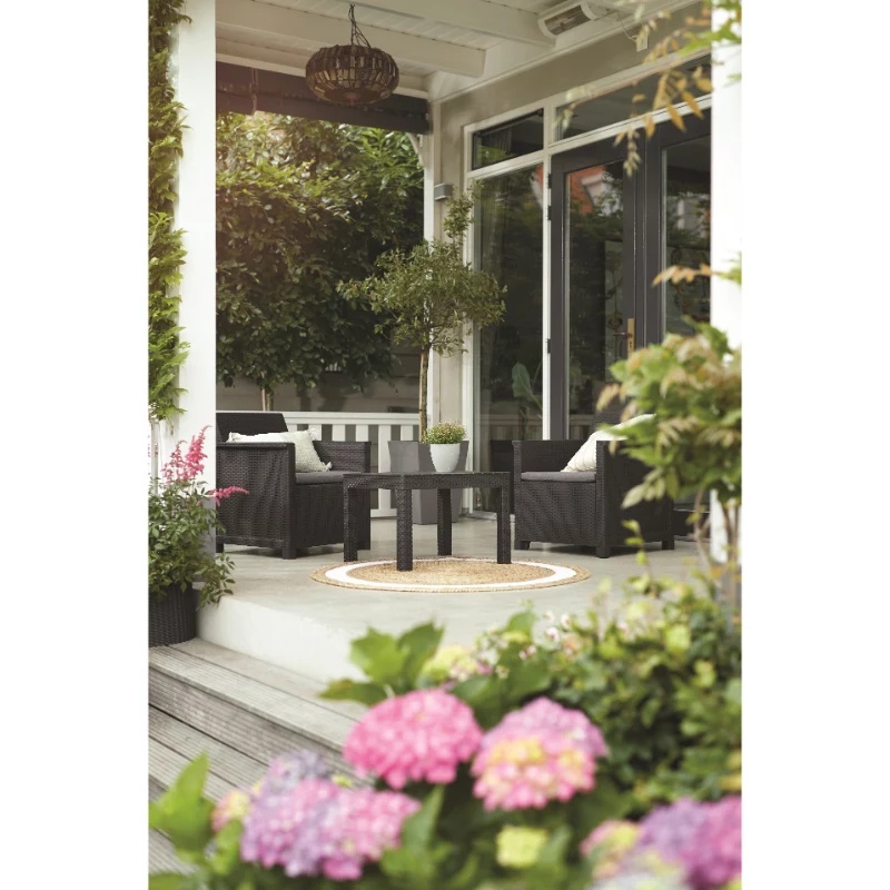 KETER set da giardino Elodie set da balcone con tavolo Classic grigio