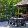 KETER tavolo da giardino Julie Double Table (2 configurazioni) grigio