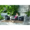 KETER set da giardino Rosalie set con tavolo Classic grigio