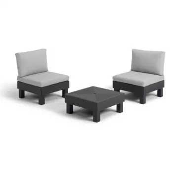 KETER set da giardino Elements set da balcone grigio/grigio chiaro
