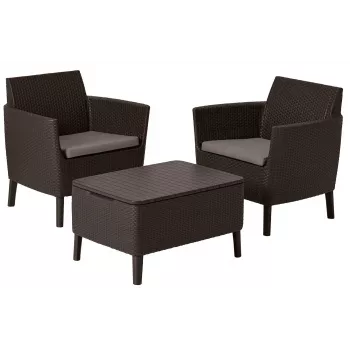 KETER set da giardino Salemo set da balcone marrone