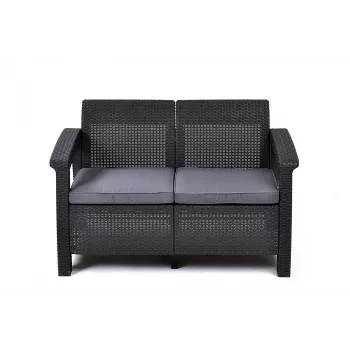 KETER divano da giardino doppio Corfu Love Seat grigio