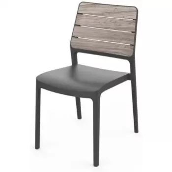 KETER sedia da giardino Deco Porto effetto frassino/grigio