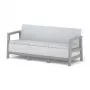 KETER divano da giardino tre posti Scandi Linea divano 3 posti grigio chiaro/grigio acciaio scuro