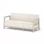 KETER divano da giardino tre posti Scandi Linea divano 3 posti grigio ghiaia/beige chiaro