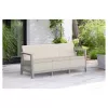 KETER divano da giardino tre posti Scandi Linea divano 3 posti grigio ghiaia/beige chiaro