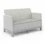 KETER Divano da giardino due posti Scandi Form divano 2 posti ghiaia grigio/beige chiaro