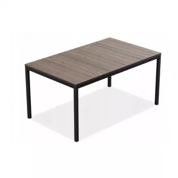 KETER Tavolo da giardino Deco Porto Nova 160 noce/nero