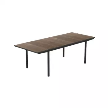 KETER Tavolo da giardino allungabile Deco Porto Nova allungabile 160-240 noce/nero