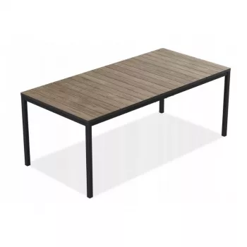 KETER Tavolo da giardino Deco Porto Nova 200 noce/nero