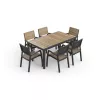 KETER Tavolo da giardino Deco Corale 160 effetto teak/grigio