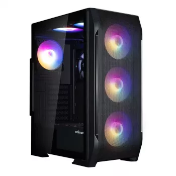 Zalman N7 PLUS V2 case PC ATX mid-tower, 7 ventole ARGB 120mm, vetro temperato, nero