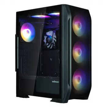 Zalman N7 PLUS V2 case PC ATX mid-tower, 7 ventole ARGB 120mm, vetro temperato, nero