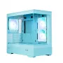 Zalman P30 V2, case PC mATX mini-tower, 3 ventole ARGB 120mm, menta