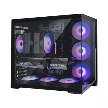 Zalman D40, case PC ATX mid tower, 7 ventole ARGB 120mm, nero