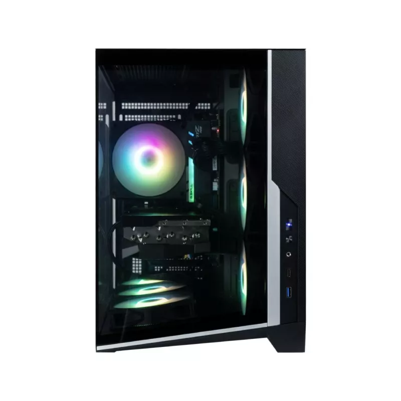 Zalman D40, case PC ATX mid tower, 7 ventole ARGB 120mm, nero