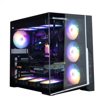 Zalman D40F, case PC ATX mid tower, 7 ventole FRGB 120mm, nero