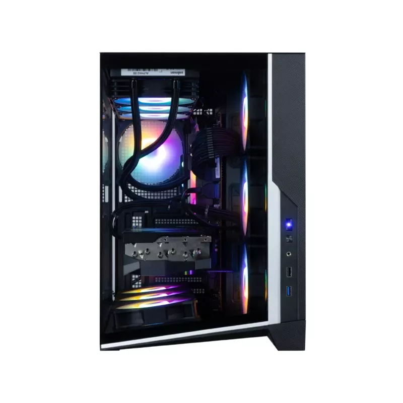 Zalman D40F, case PC ATX mid tower, 7 ventole FRGB 120mm, nero