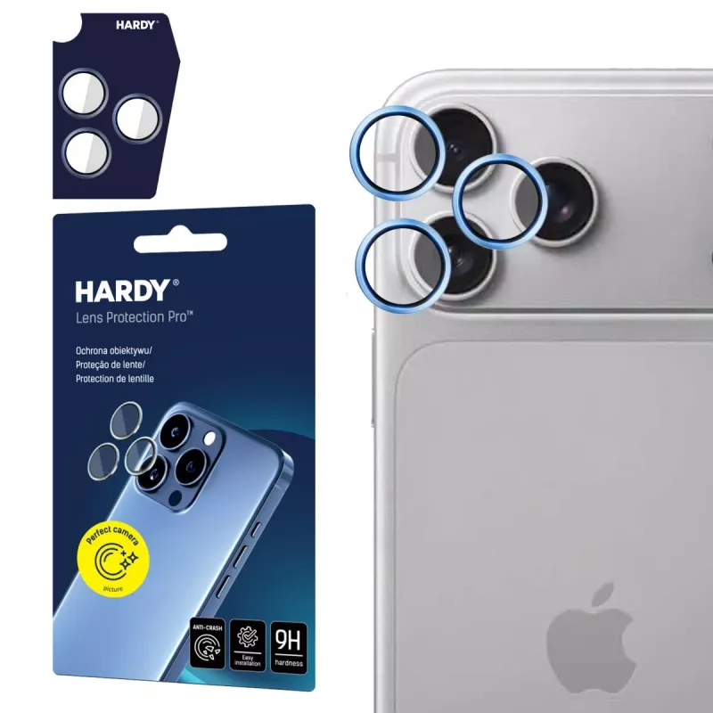 3MK PROTECTION Apple iPhone 18 Pro /18 Pro Max – HARDY Lens Protection Pro azzurro