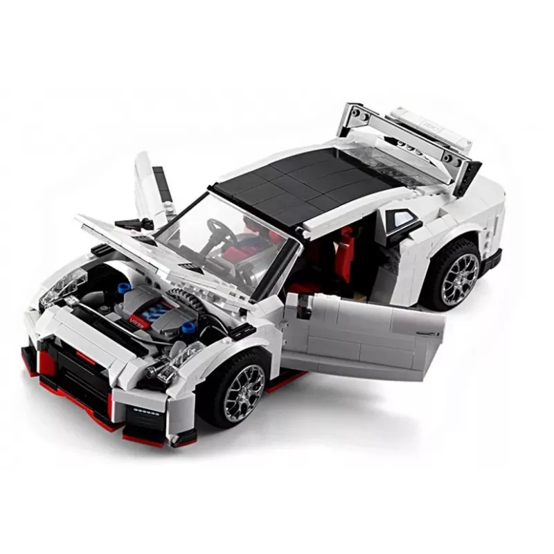 CADA 6673 mattoncini da costruzione auto sportiva bianco 1322 pezzi