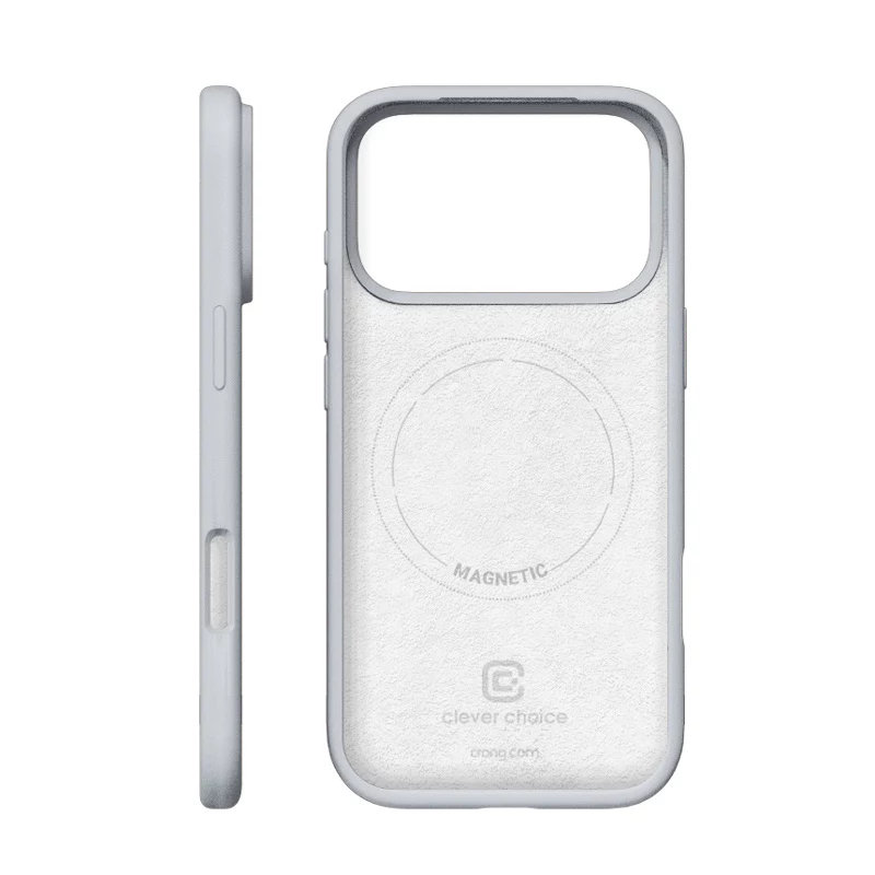 Crong Color Cover Magnetic - Custodia MagSafe iPhone 18 Pro / 17 Pro (grigio)