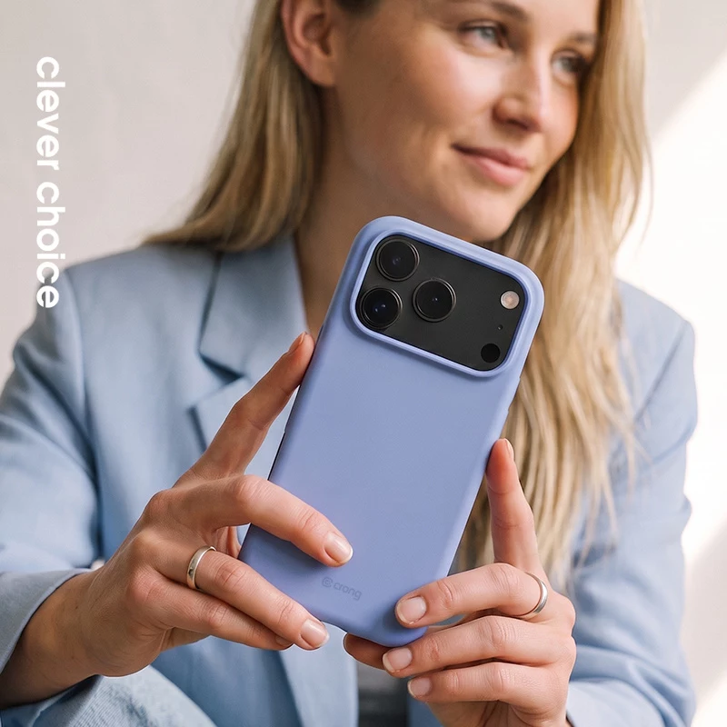 Crong Color Cover Magnetic – Custodia MagSafe iPhone 18 Pro / 17 Pro (blu)