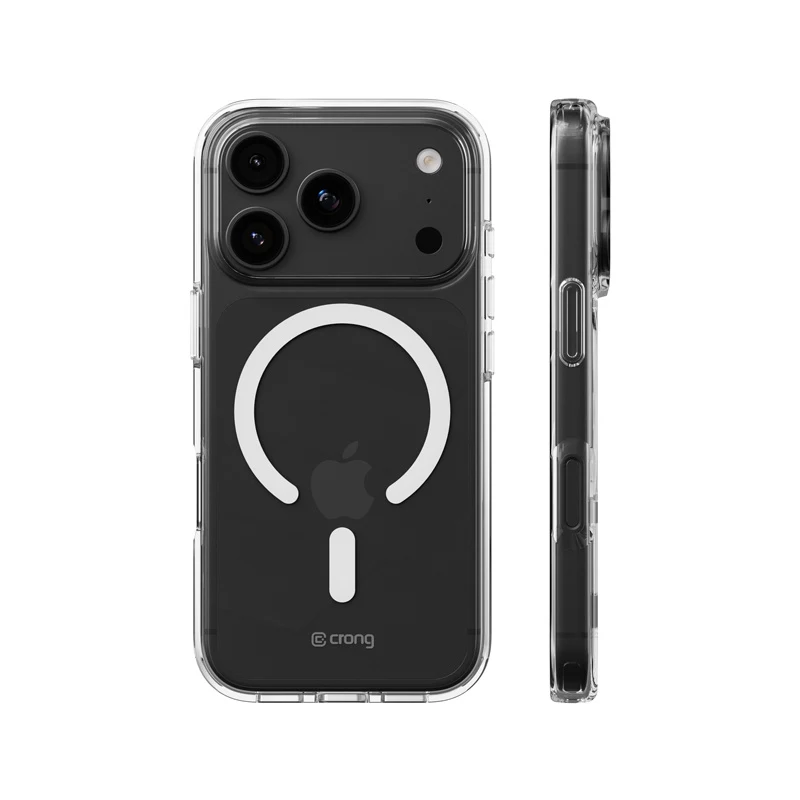 Crong Clear MAG Cover - Custodia MagSafe iPhone 18 Pro Max / 17 Pro Max (trasparente)