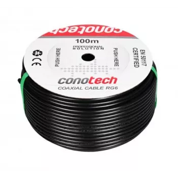 CONOTECH NS-557 cavo coassiale NS113TRI HQ PE gel-filled nero 100m