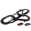 LEAN TOYS pista da corsa 2 auto Top Turbo luci 7,6 m di lunghezza