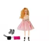 LEAN TOYS bambola di moda, bionda 28 cm, borsetta, tacchi alti