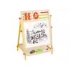LEAN TOYS vassoio in legno 2in1 abaco gessetto penna