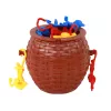 LEAN TOYS cesto pieno di scimmie gioco arcade scimmie che cadono