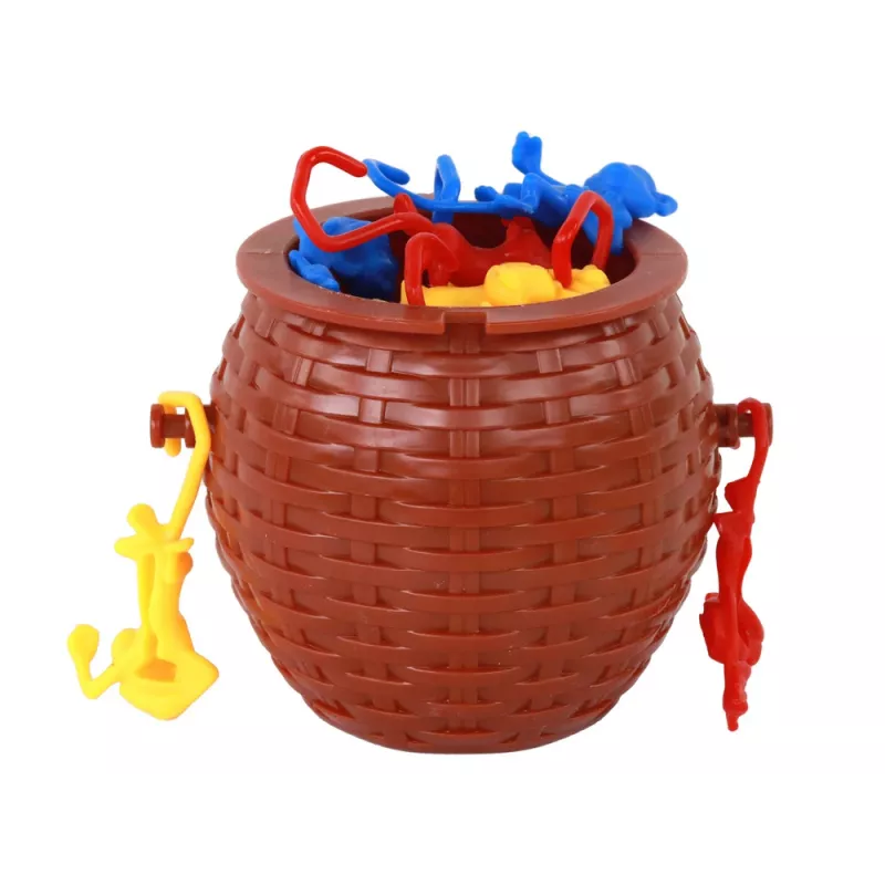 LEAN TOYS cesto pieno di scimmie gioco arcade scimmie che cadono