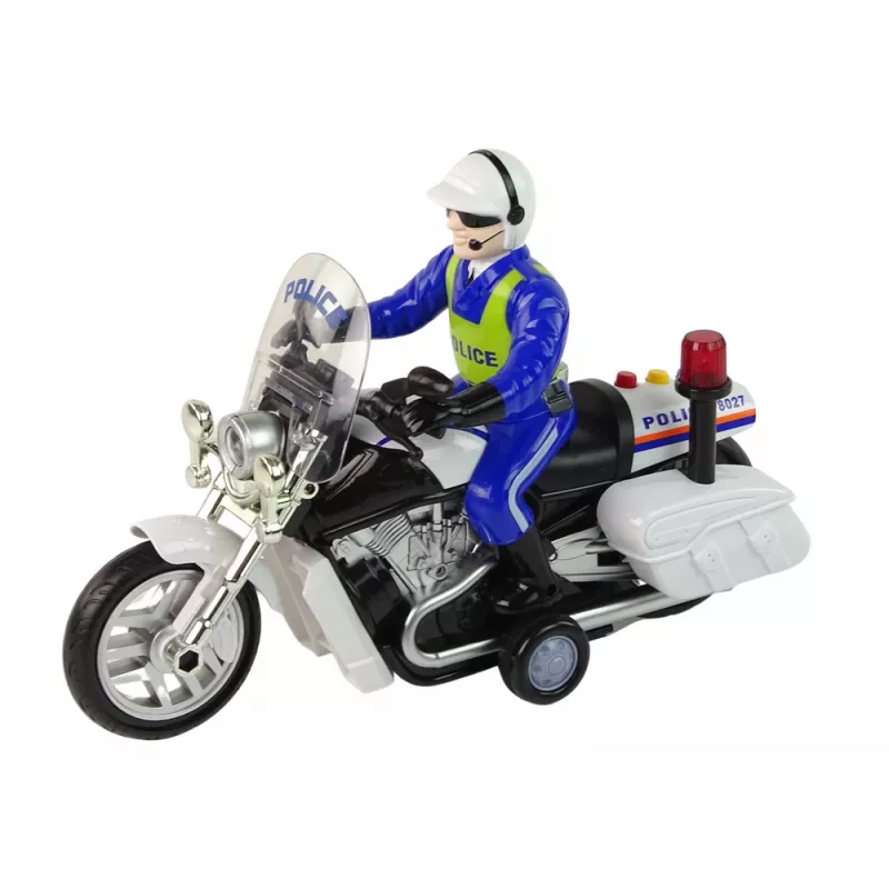 LEAN TOYS moto della polizia moto polizia suoni luci auto della polizia