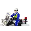 LEAN TOYS moto della polizia moto polizia suoni luci auto della polizia