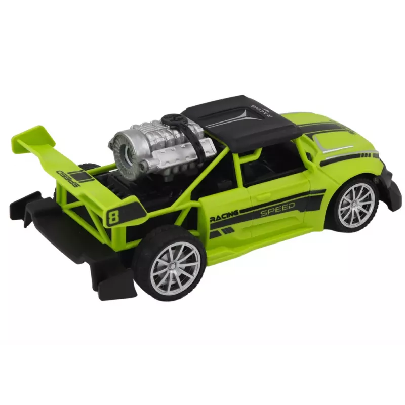 LEAN TOYS auto RC Sentence 1:20 effetto fumo luci verde