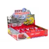 LEAN TOYS camion dei pompieri 1:32 con portiere apribili, luce e suono, a spinta, rosso