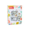 LEAN TOYS cucina dei sogni per bambini con luce, suoni, vapore e accessori, grigio