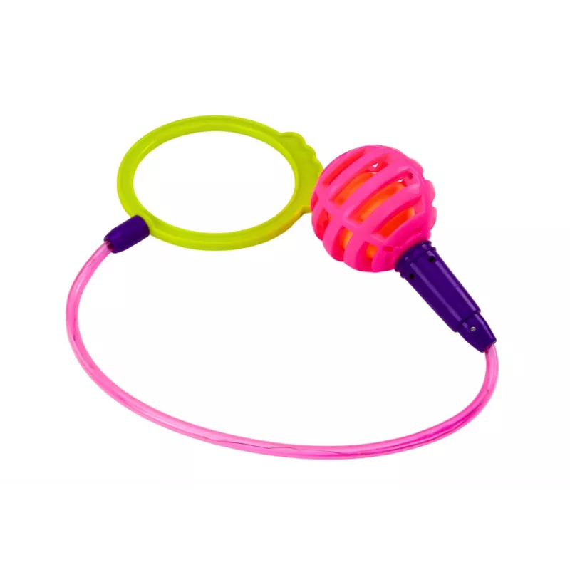 LEAN TOYS Skipper hula hop corda per saltare, rosa, LED