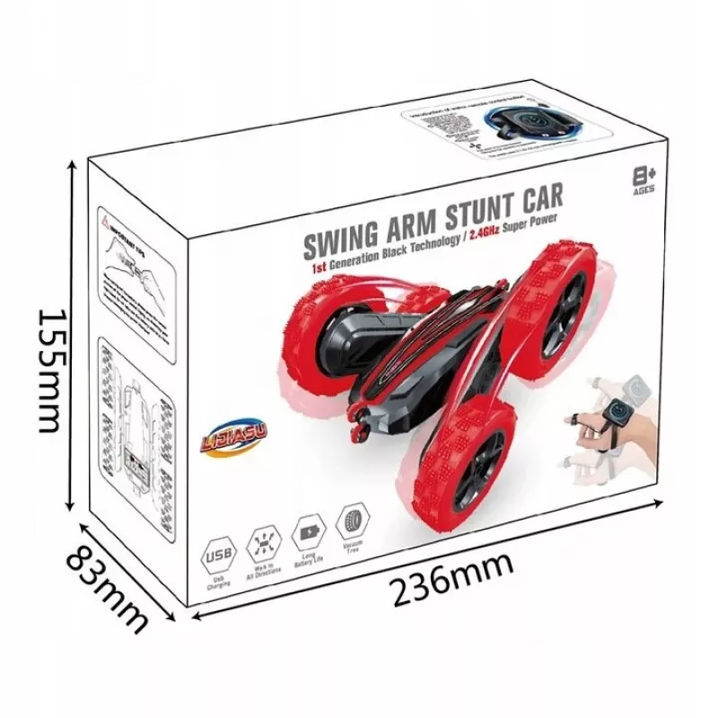 LEAN TOYS Twister Stunt Car controllo a gesti radiocomando blu