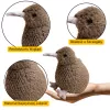 LEAN TOYS peluche uccello kiwi mascotte marrone scuro 25cm
